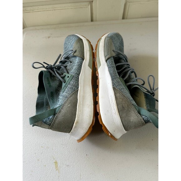 Adidas Women's Cloudfoam Neo Quesa Raw Green Athletic Running Shoes 7.5 - Picture 5 of 8